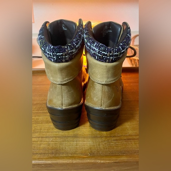 Bionica Women Romulus Ankle Boots 4572005 Camel Tan Wool & Leather Upper Size 7M - Picture 4 of 9